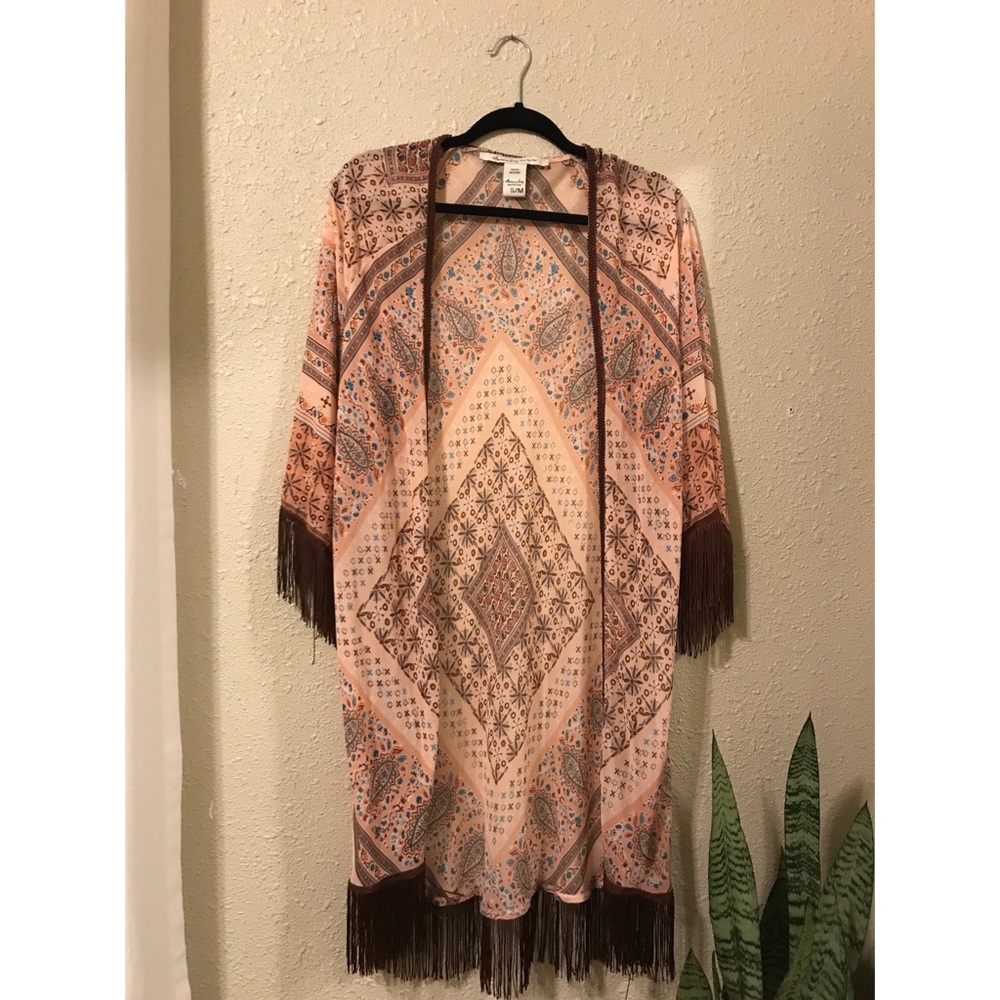 American Rag Fringe Kimono